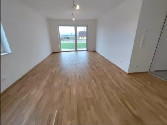 Blick zum Balkon