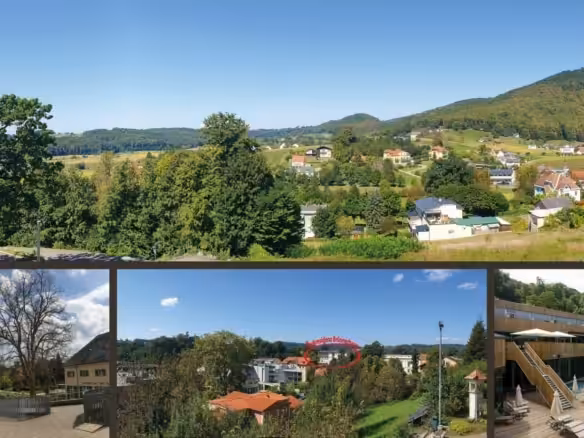 Ausblick über den Ort und die Umgebung