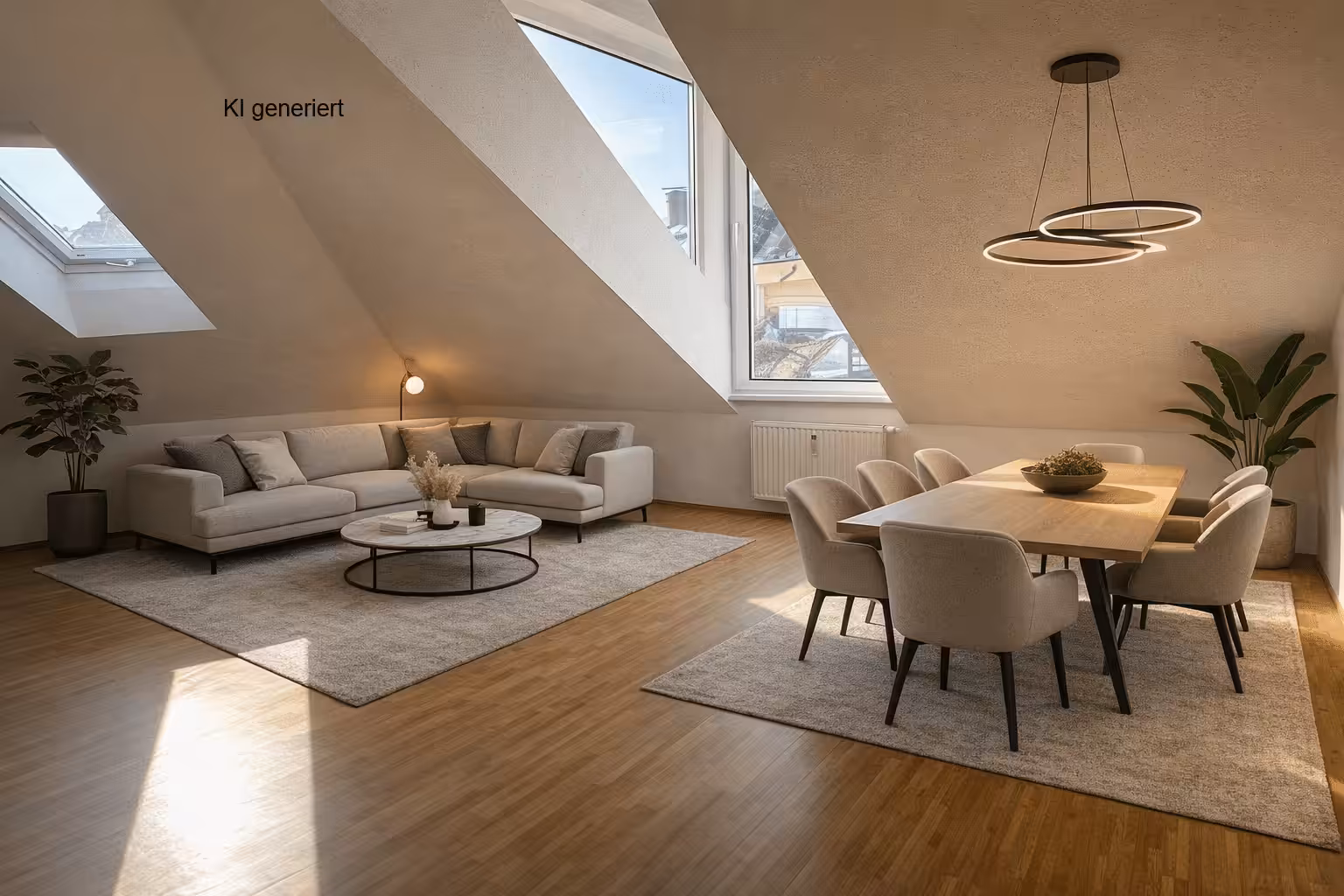 Wohnzimmer mit Möblierungsvorschlag
