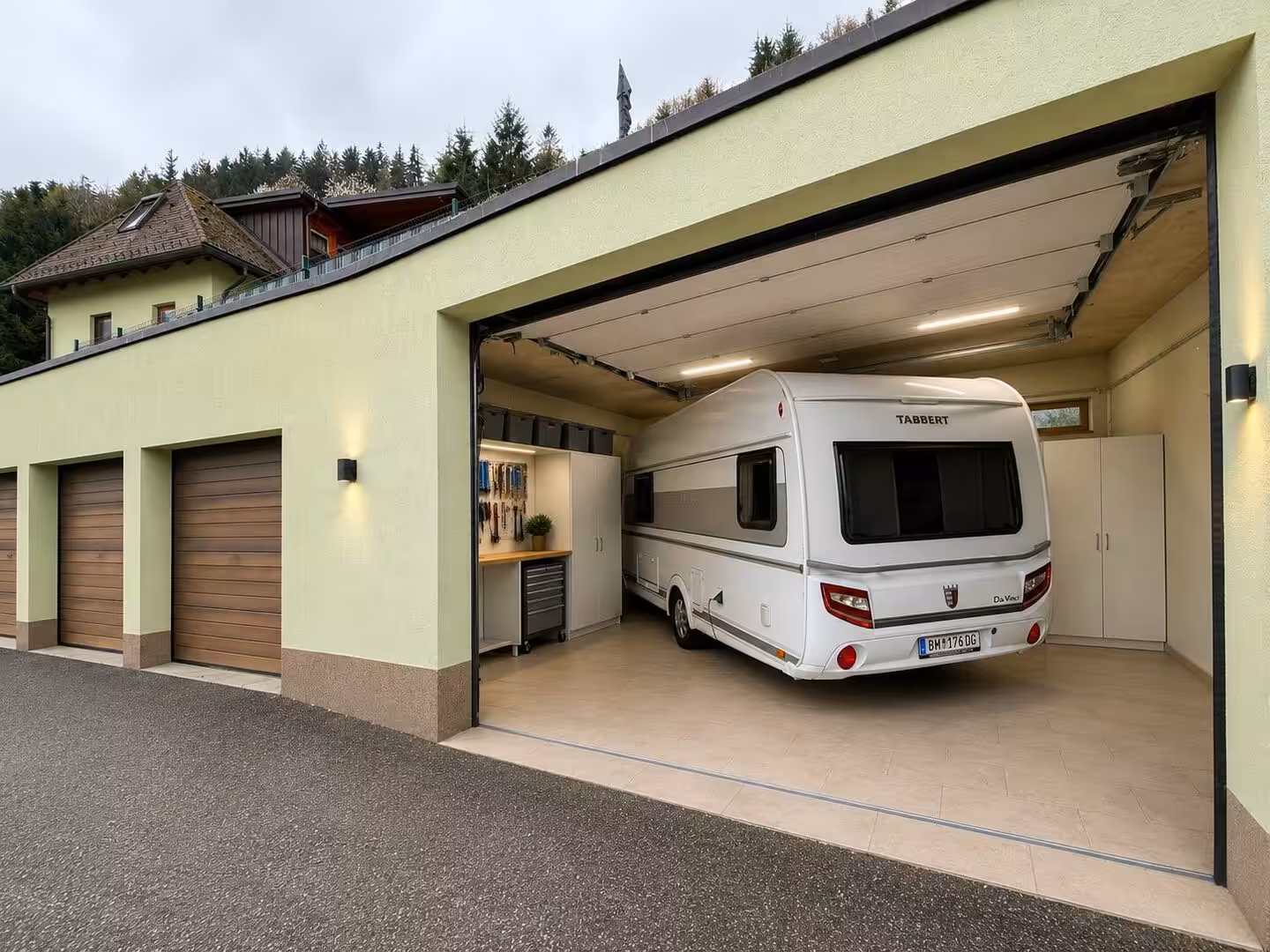 Garage für Wohnwagen