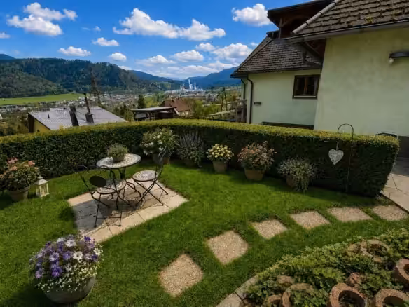 Terrasse mit Talblick