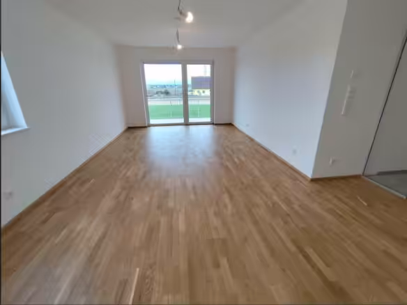 Blick zum Balkon