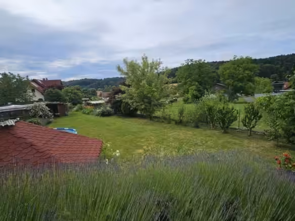 Teilansicht Lavendelgarten mit Weitblick