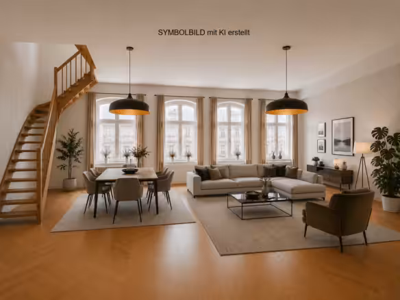 Maisonette Wohnzimmer