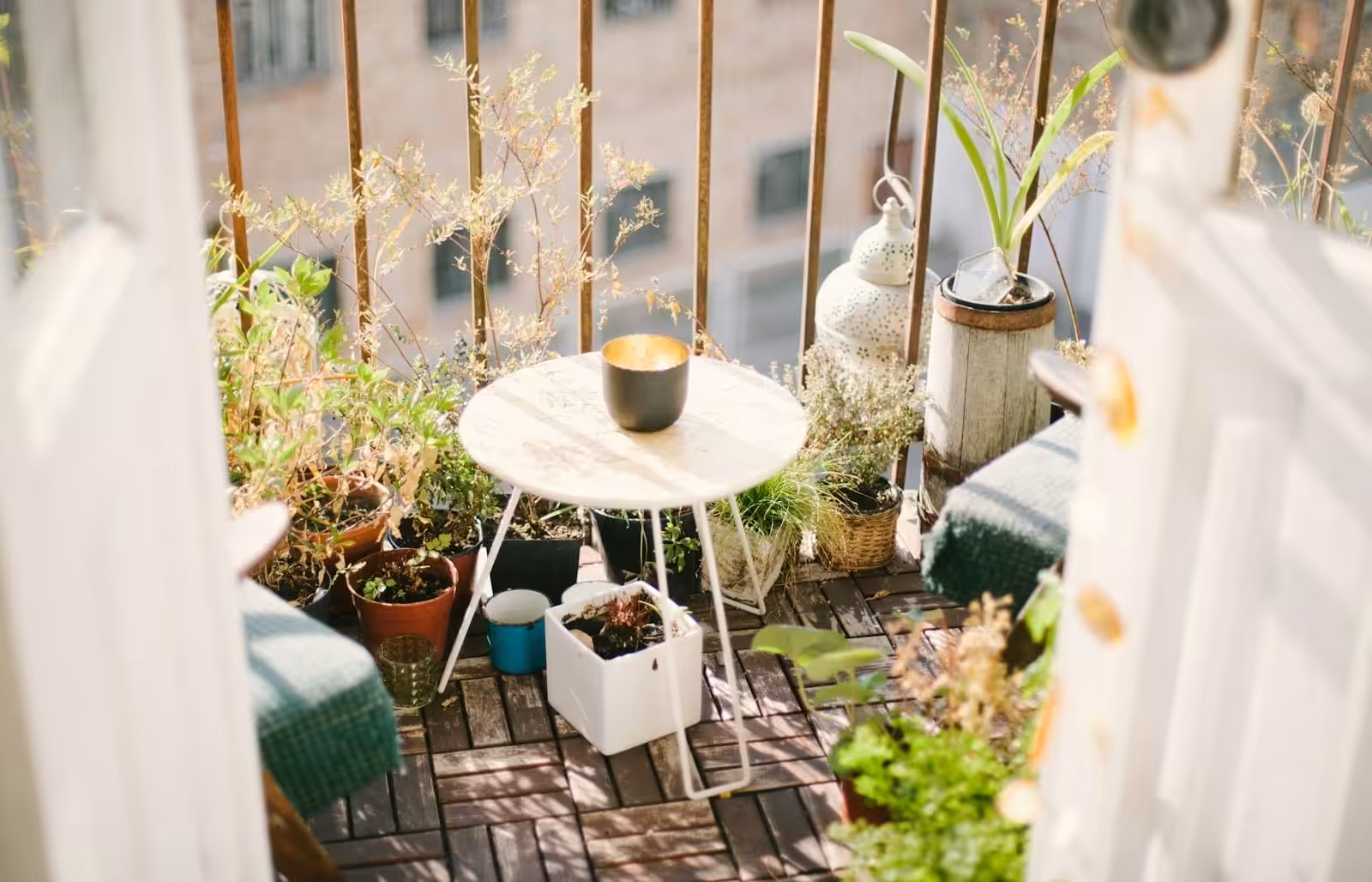 Balkon garden on terrace during daytime