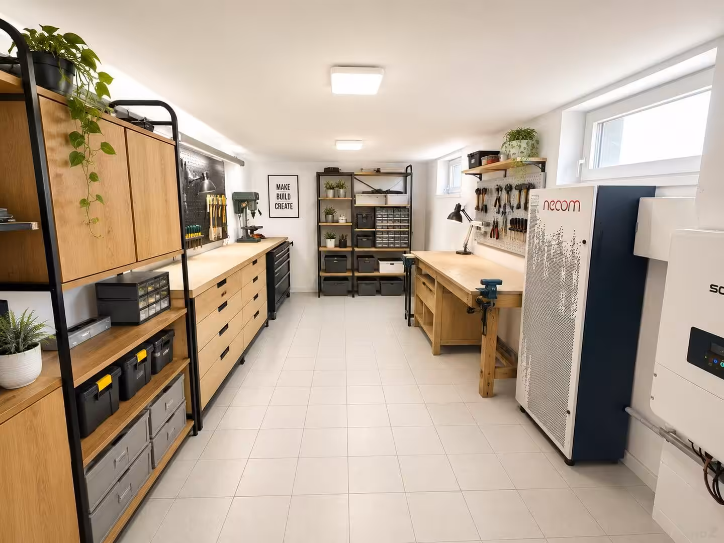 Hobbywerkstatt im Keller