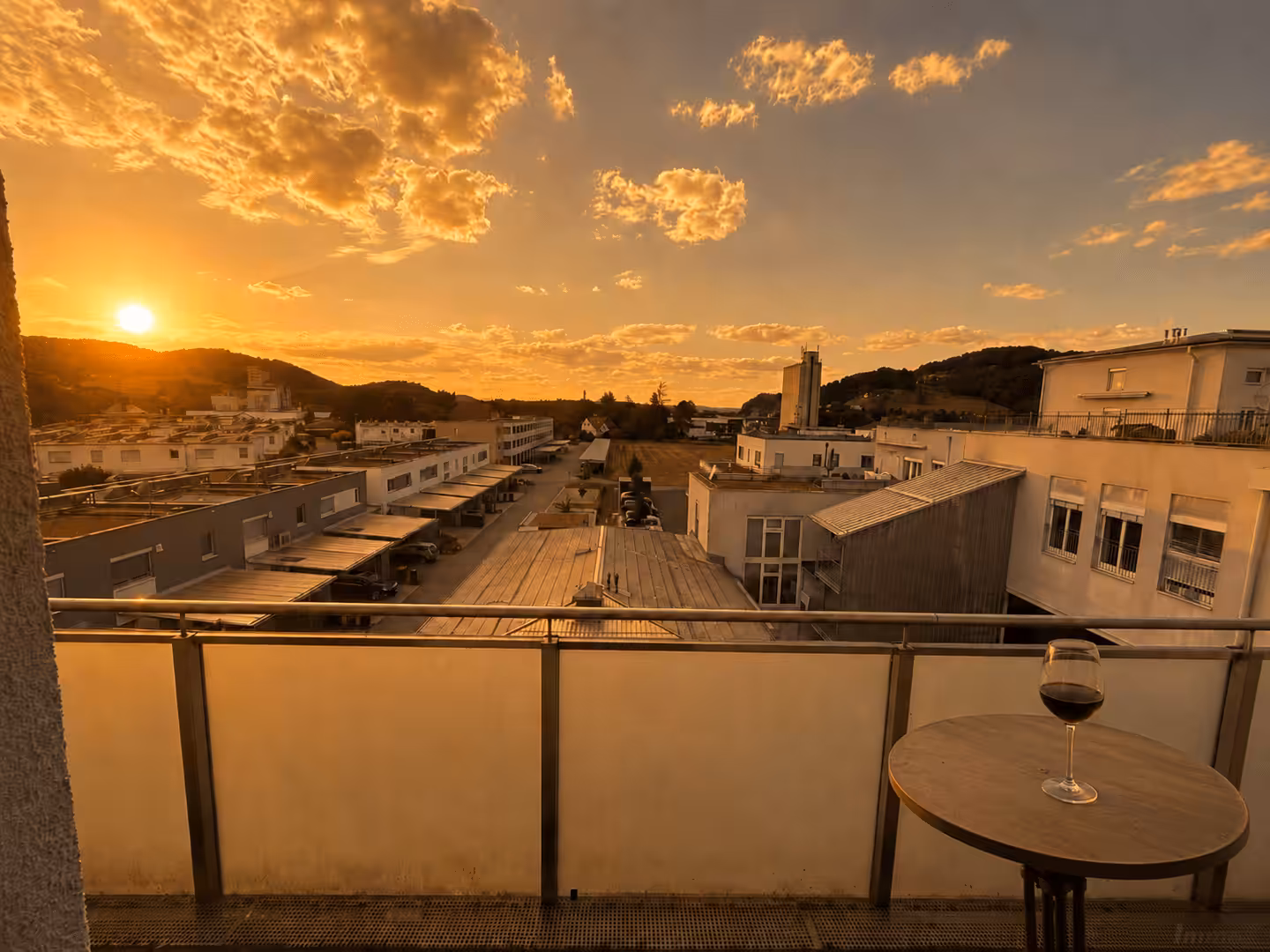 Balkon Sonnenuntergang