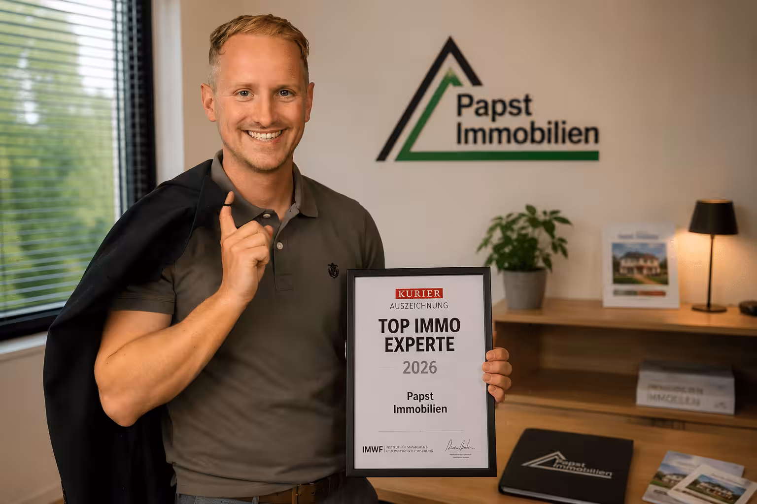 Papst Immobilien wurde als Top-Immo-Experte 2026 ausgezeichnet.
