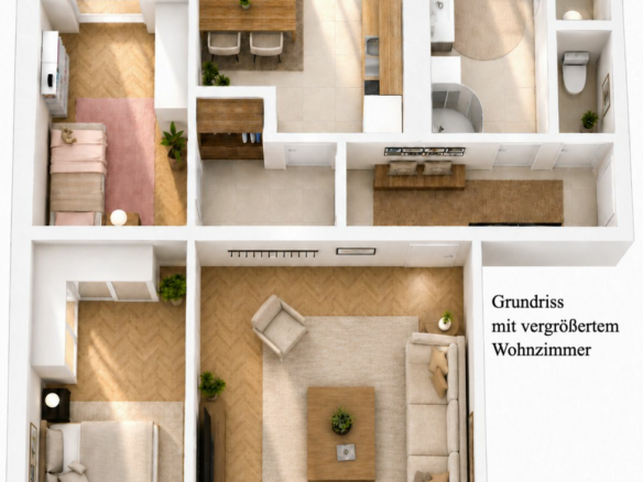 Grundriss Annenstraße großes Wohnzimmer