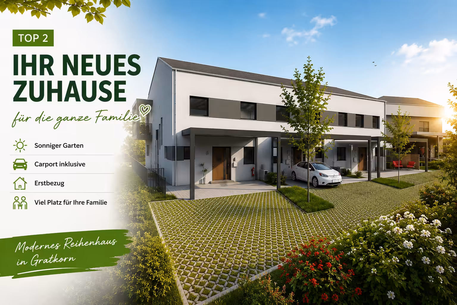 Neubauhaus mit Garten in Gratkorn bei Graz