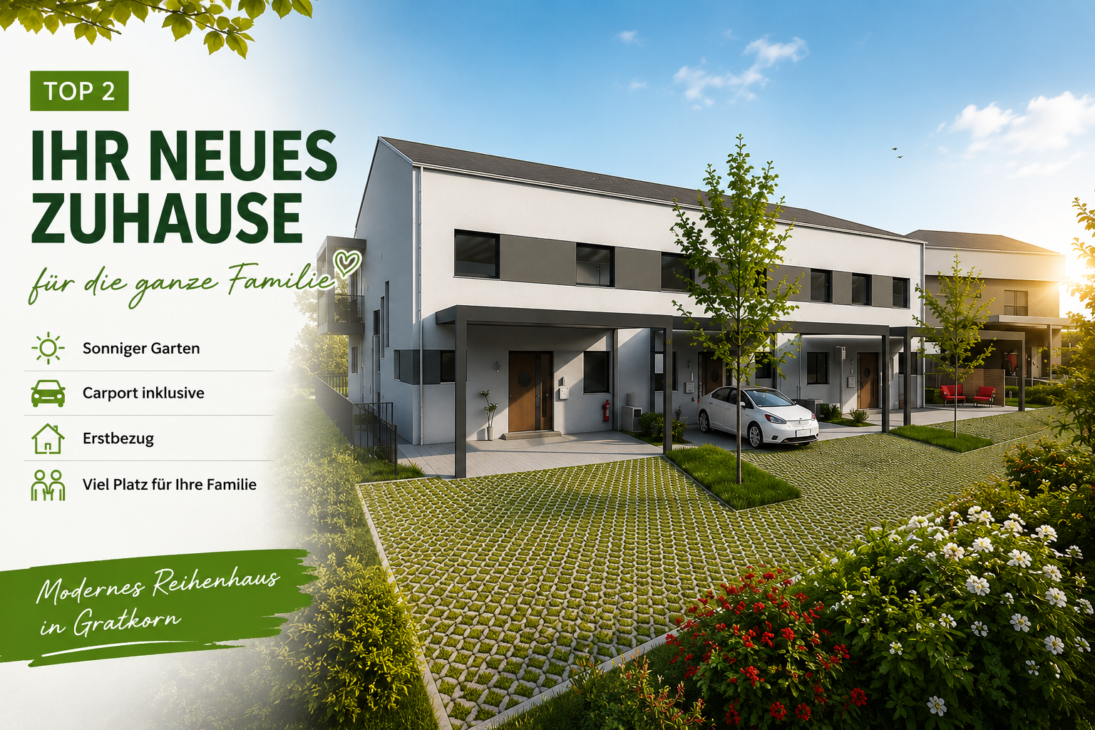 Neubauhaus mit Garten in Gratkorn bei Graz