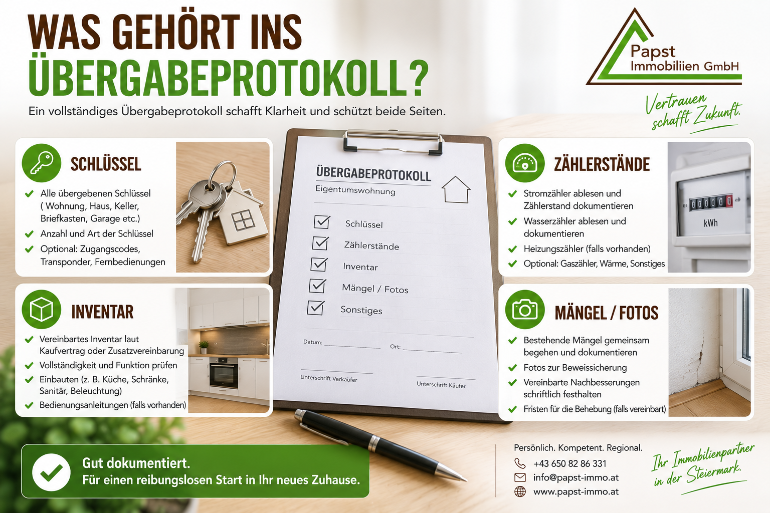 uebergabeprotokoll wohnungskauf inhalte