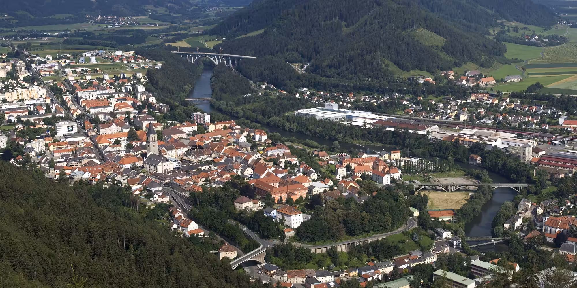 Stadtansicht von Judenburg im Murtal in der Steiermark